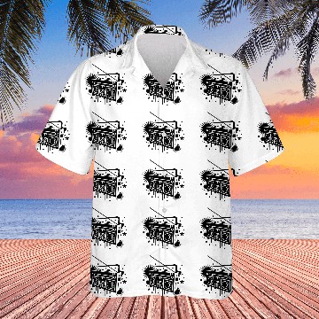 Discover Radio cassette recorder graffiti Hawaiian Shirts