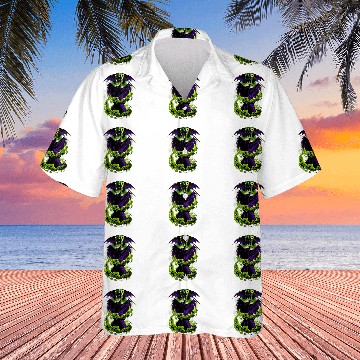 Discover Disney Villains Maleficent Dragon Transformation Baseball Jerseys Hawaiian Shirts