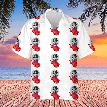 Discover Disney Snow White Stylized Zip Hawaiian Shirts