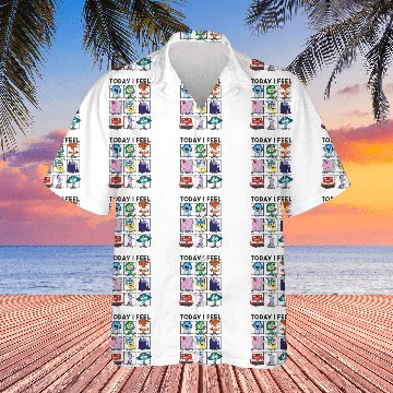 Discover Disney Pixar Inside Out 2 Today I Feel... Emotions Panels Zip Hawaiian Shirts