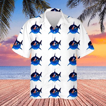 Discover Disneyss Pixars Finding Nemo Marlin Dory Bruce Silhouette Hawaiian Shirts