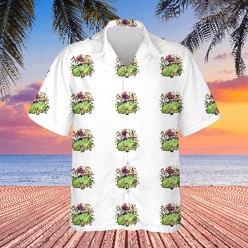 Discover Frog Gift Cottagecore Aesthetic Mushroom Wizard Hat Frog Toad Hawaiian Shirts