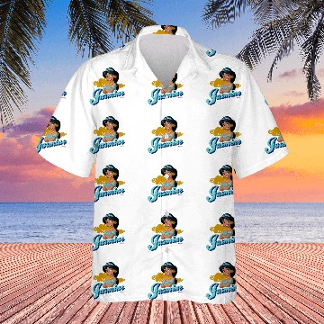 Discover Disney Princess - Jasmine Aladdin Character Baseball Tees Hawaiian Shirts