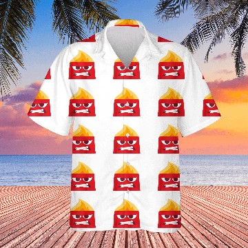 Discover Disney and Pixar’s Inside Out Anger Red Raglan Baseball Hawaiian Shirts Hawaiian Shirts