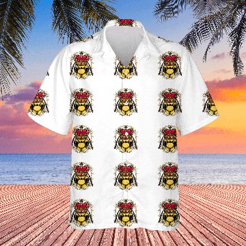 Discover Bee Beekeeping Queen Bee Princess Insect Beekeeping Animal Bee Lover Beekeeper Hawaiian Shirts