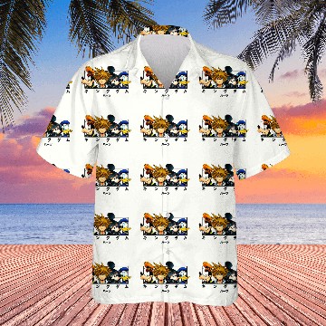 Discover Disneyss Kingdom Hearts Main Characters Panel Chest Kanji Logo Hawaiians
