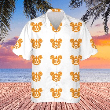 Discover Disney Mickey Mouse Pumpkin Halloween Zip Hawaiian Shirts