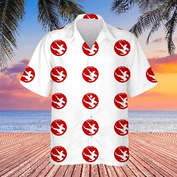Discover Disney Mulan Silhouette In Action Red Circle Gra Hawaiian Shirts