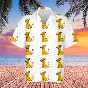 Discover Disney The Lion King Young Simba Crewneck Hawaiian Shirts