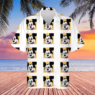 Discover Essentials Disney Mickey Boxed Portrait Baseball Tees Hawaiian Shirts
