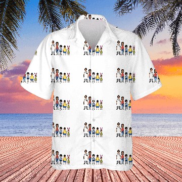 Discover Bob'S Burgers 8 Bit Baseball Tees Hawaiian Shirts