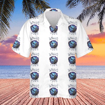 Discover Disney Pixar WALL-E Airbrush WALL-E And EVE Space Love Hawaiian Shirts
