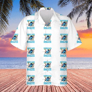 Discover Disney Stitch Beach Chair Chill Spring Break Hawaiian Shirts