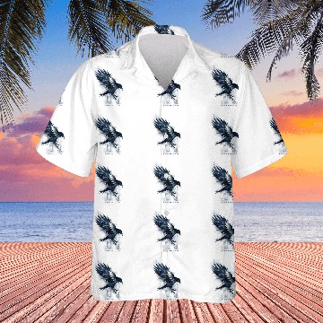 Discover Harry Potter Ravenclaw Bird Watercolor Racerback Hawaiian Shirts