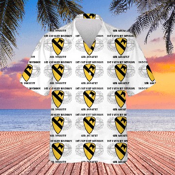 Discover 1st Cavalry Division Air Assault W/Text Hawaiian Shirts