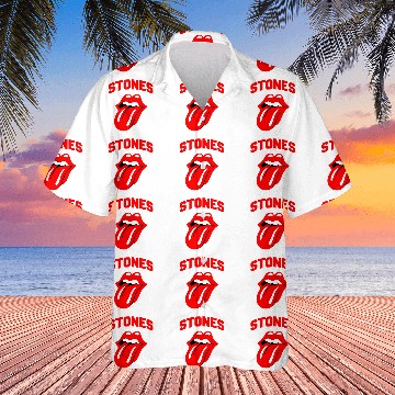 Discover The Rolling Stones Varsity Style Stones Hawaiian Shirts