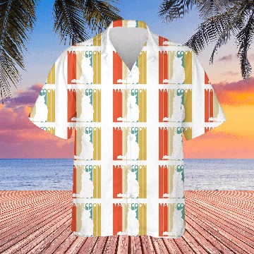 Discover Vintage Maine Coon Cat Hawaiian Shirts