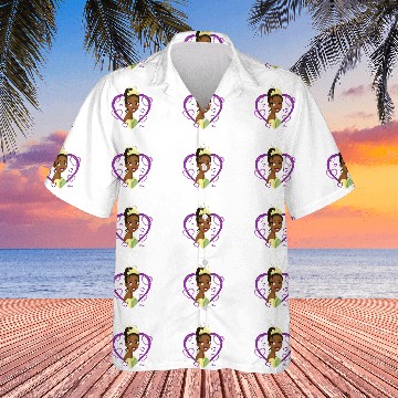 Discover Disney Princess - Tiana Heart Baseball Tees Hawaiian Shirts