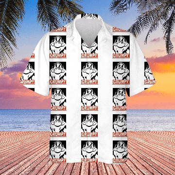 Discover Disney Snow White Grumpy Streetwear Poster Hawaiian Shirts