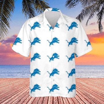 Discover Detroit Lions Logo Hawaiian Shirts