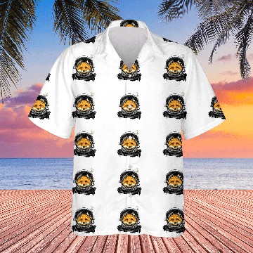 Discover Astronauts Outer Space Astronaut Fox Wild Animal Face Fox Lover Galaxy Zip Hawaiian Shirts