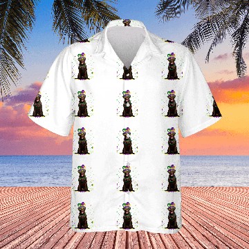 Discover Funny Chocolate Lab Lover Cute Mardi Gras carnivals Jester Hawaiian Shirts