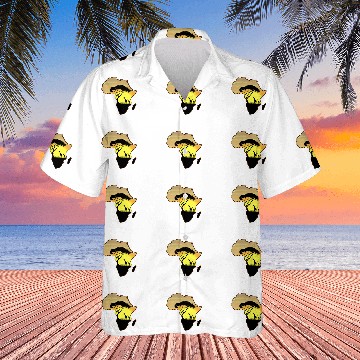 Discover Africa Map African landscape savannah sunset giraffe Baseball Tees Hawaiian Shirts