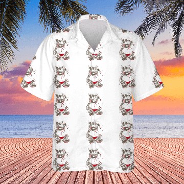 Discover Funny Bear Broken Hearted Teddy Bear Costume Cool Easy Halloween Gift Cute Bears Baseball Tees Hawaiian Shirts