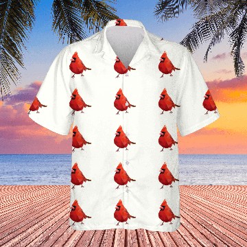 Discover Geometric Northern Cardinal Animal Polygonal Bird Abstract381 Hawaiians
