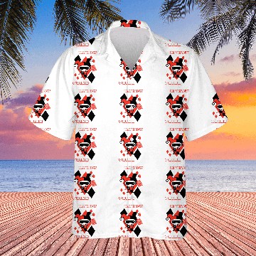 Discover DC Comics Harley Quinn Chibi Diamond Portrait Logo Hawaiian Shirts