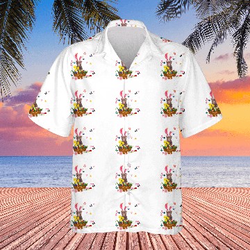 Discover Patterdale Terrier Happy Easter Day Easter Colorful Egg Hunt Hawaiian Shirts