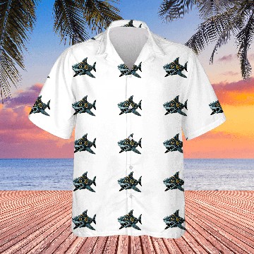 Discover Shark Robots Robotics Engineering Technology Programmer Baseball Tees Hawaiians