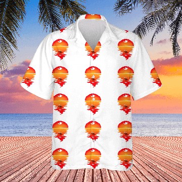 Discover Skydiving Gift vintages Sunset Skydiver Parachuting Parachutist Hawaiian Shirts