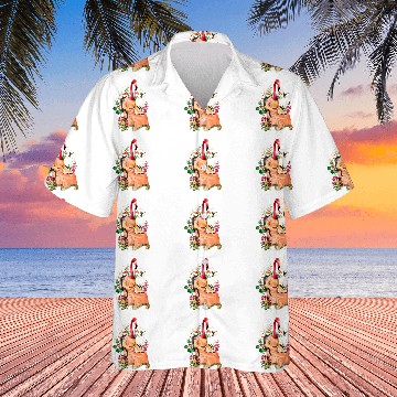 Discover FANCY ART READING DRESSED FLAMINGO Hawaiian Shirts