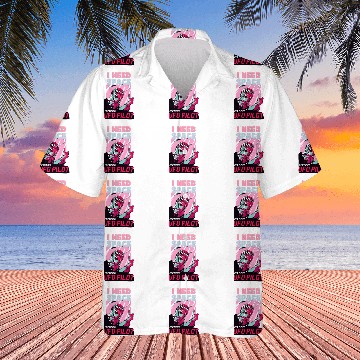 Discover Funny Alien UFO Pilot I Need Space Hawaiian Shirts