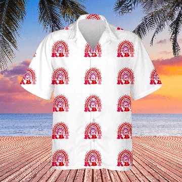 Discover RBT ABA Therapy Rainbow Leopard Print Valentines Day nurses Baseball Tees Hawaiian Shirts