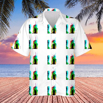 Discover Chicago Willis Tower Sears Tower Color Prism Hawaiian Shirts