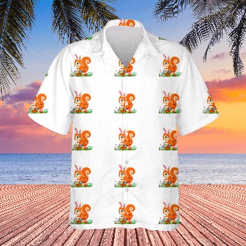 Discover Happy Easter Bunny Squirrel Holding Easter Egg Basket Hawaiians