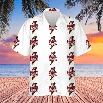 Discover Sport Baseball Retro Baseball MAMA Cheetah leopard baseball lightning bolt Baseball Tees Hawaiian Shirts