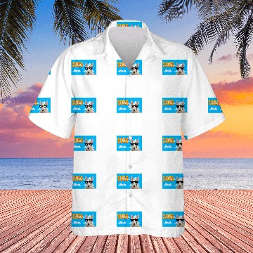 Discover Bull Terrier Pet 8Bit Game Over Hawaiian Shirts