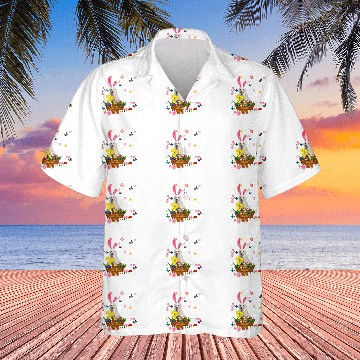 Discover Kuvasz Pet Happy Easter Day Easter Colorful Egg Hunt Zip Hawaiian Shirts