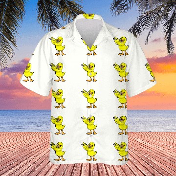 Discover Funny Flute Duck Musician Flute Music Baseball Tees Hawaiians