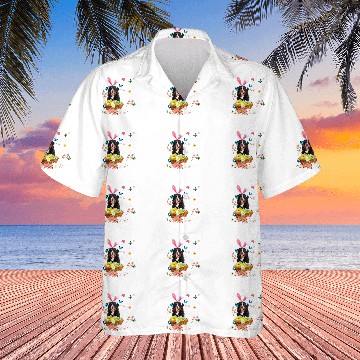 Discover Bernese Mountain Pet Happy Easter Day Colorful Egg Hunt Squad Zip Hawaiian Shirts