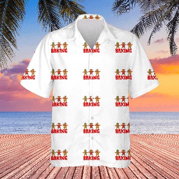 Discover Funny Gingerbread Cookie Baking Crew Christmas Baker Pajama Hawaiian Shirts