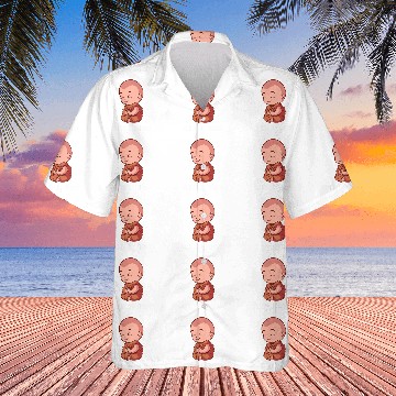 Discover Smiling Buddha Monk Chill Bro Yoga Hawaiian Shirts