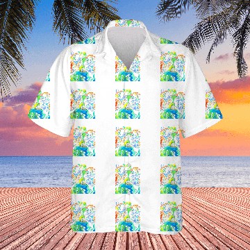 Discover Papillon Pet Face Puppy Pop Art Hawaiian Shirts