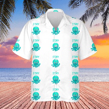 Discover Octopus Pet Stay Octimistic Baseball Tees Hawaiian Shirts