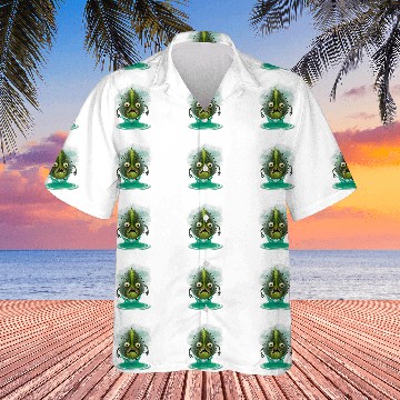 Discover Aliens UFO Avocado AI Art Hawaiian Shirts