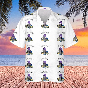 Discover Dinosaur Pet Programmer Dinosaur at Computer Funny Brontosaurus Hawaiian Shirts