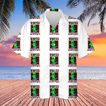 Discover Aliens UFO Wanted If Found Return to Area 51 Funny Hawaiian Shirts